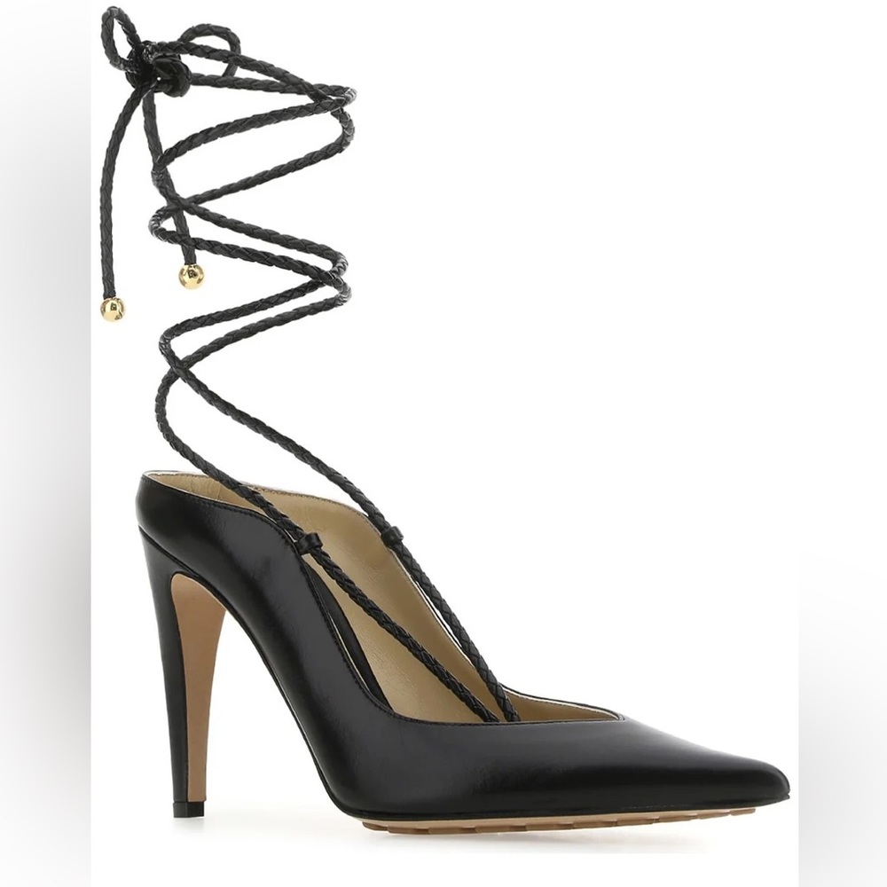 Bottega Veneta Ankle Wrap Pointed Toe Pump